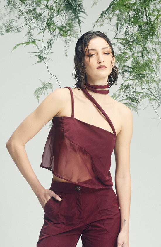 YACARE BURGUNDY TOP