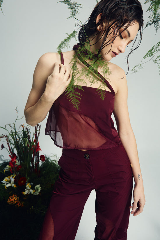 YACARE BURGUNDY TOP
