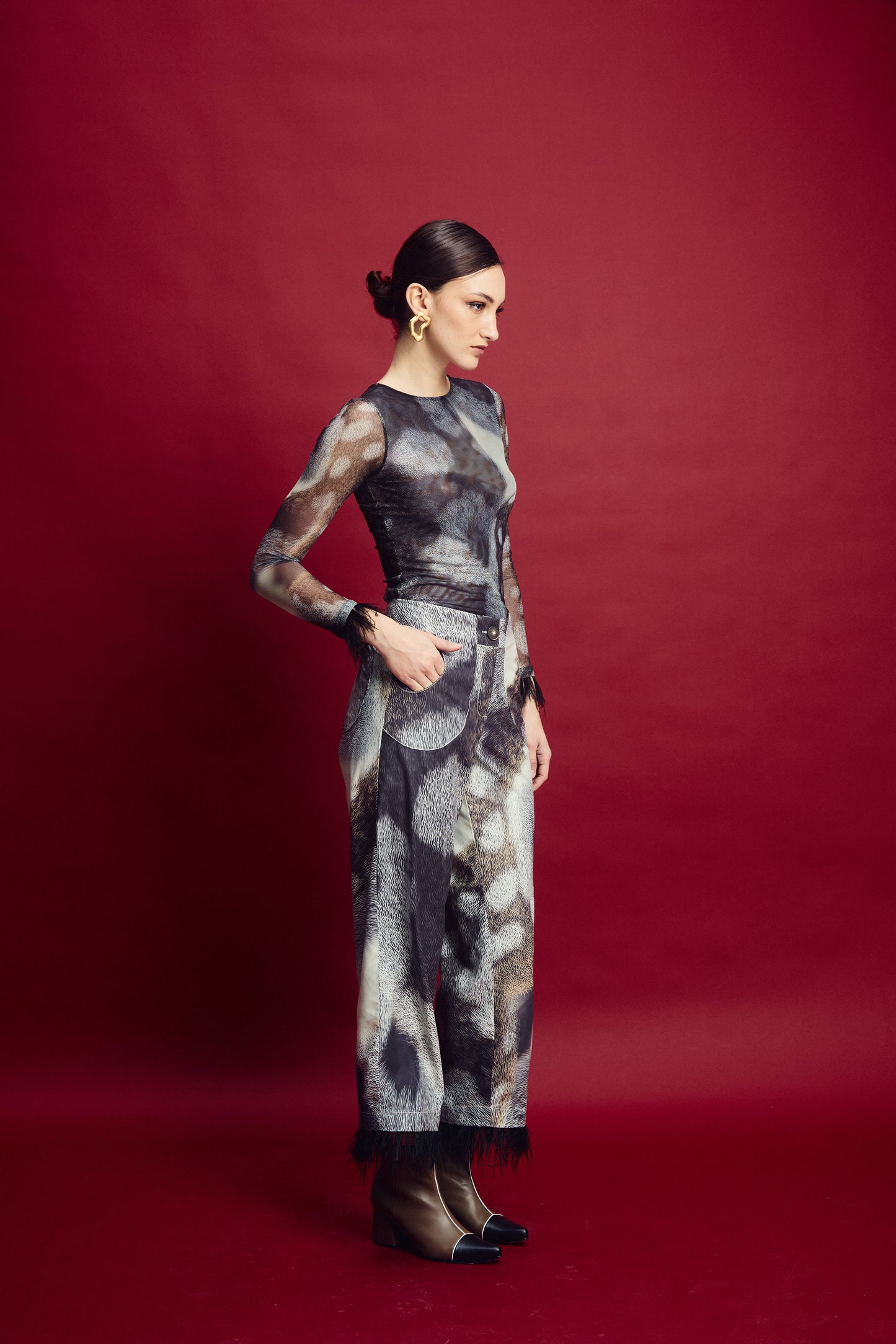 Sinuara Print Pant