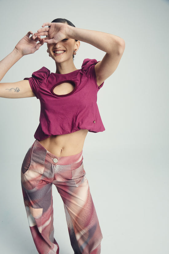 GARDENIA MAGENTA TOP