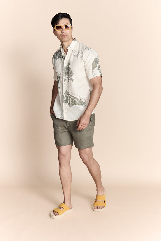 Iguana Linen Shirt