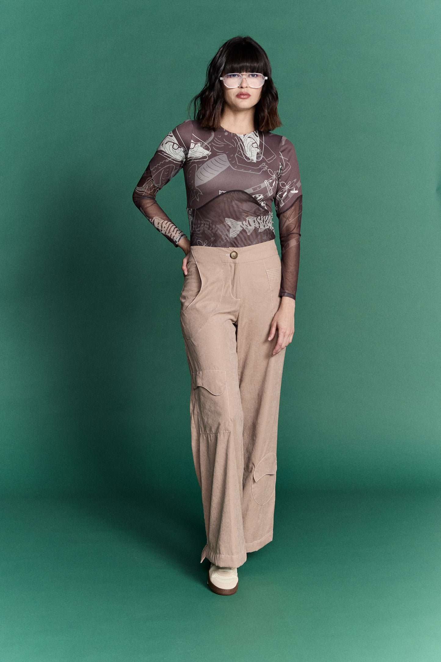 Trapezoida Tan Pant