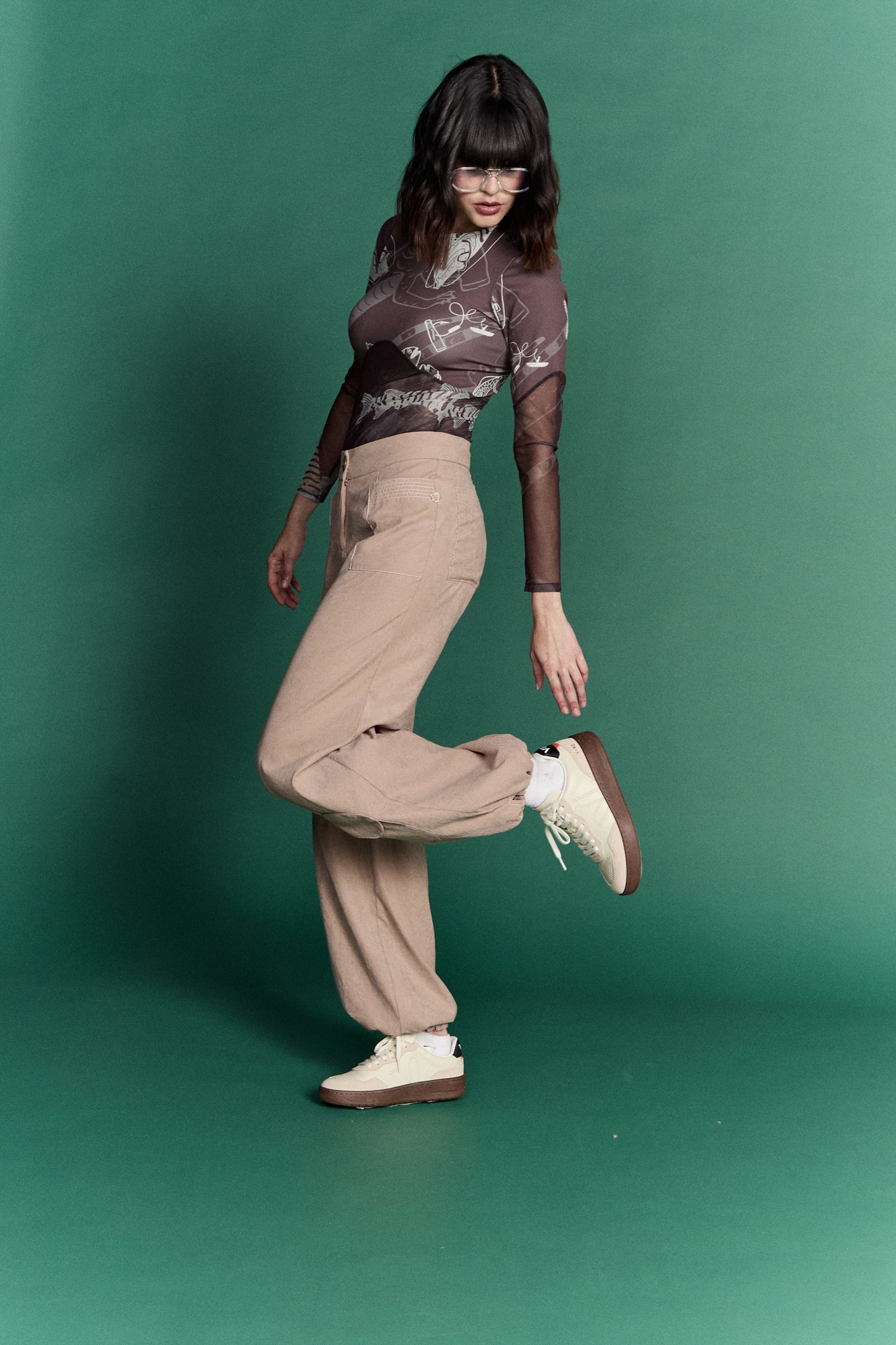 Trapezoida Tan Pant