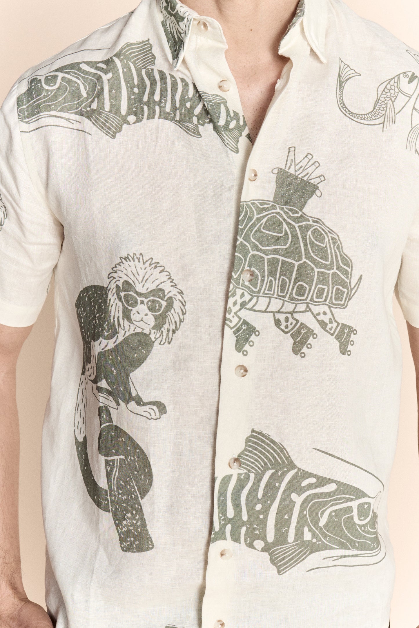 Iguana Linen Shirt