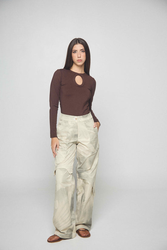 PLUMA PRINT BEIGE PANT