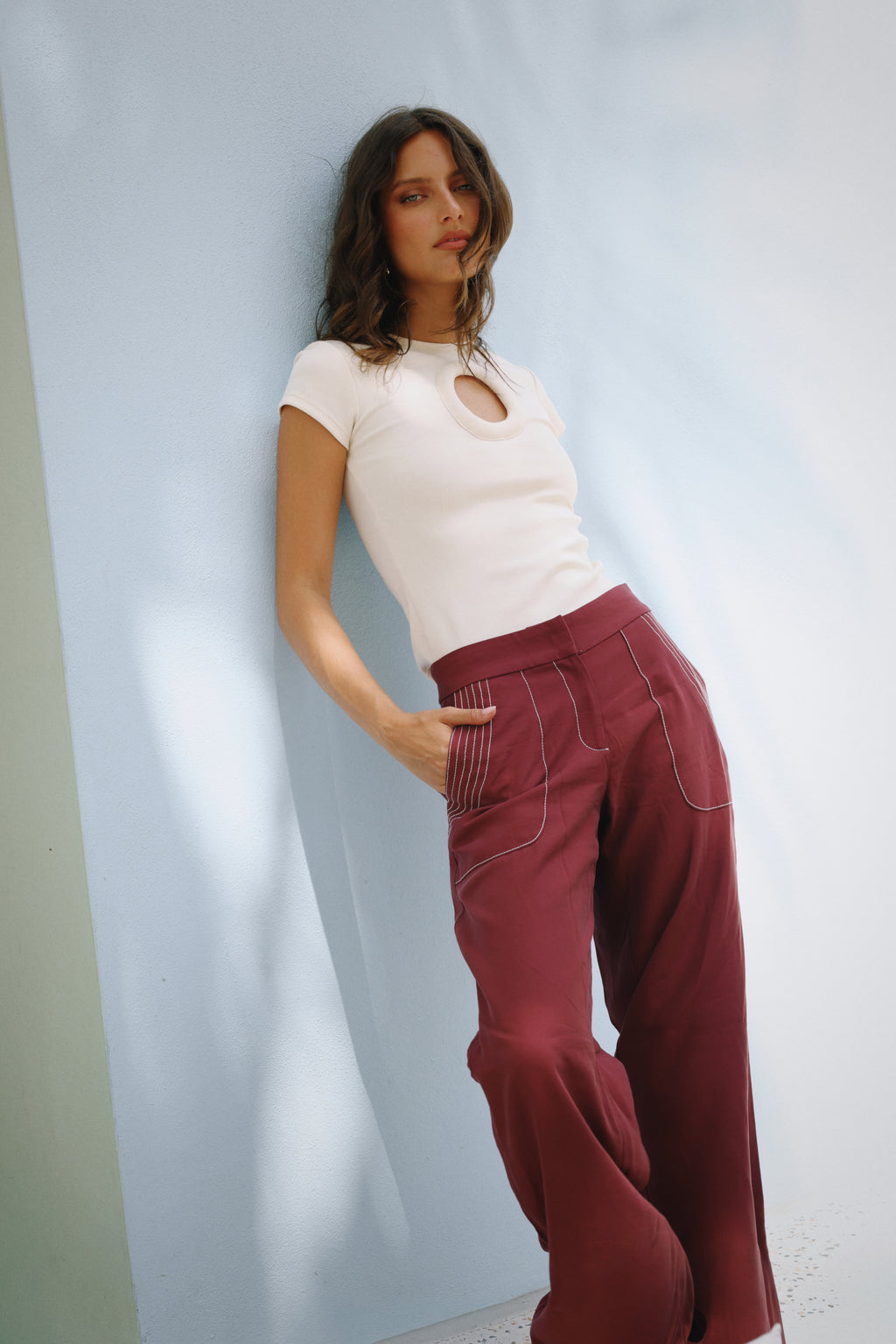 JAGUARIAN PANT MERLOT