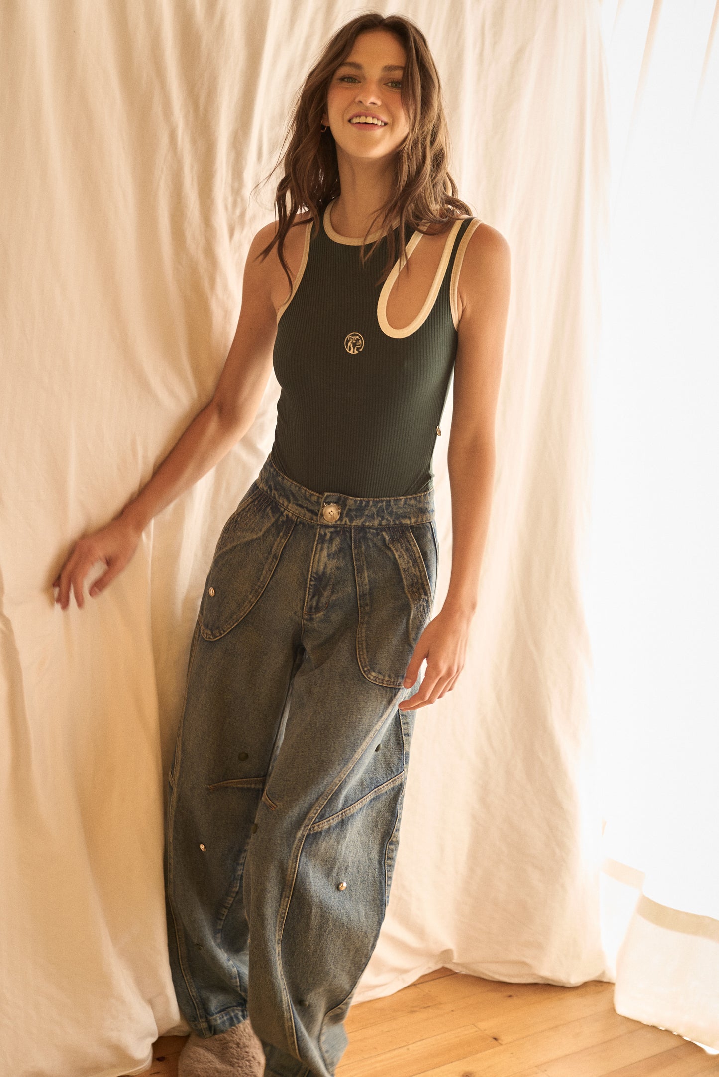 Bali Dotted Blue Jean